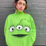 We Come In Peace Turtle Neck Polo - Alien Cow