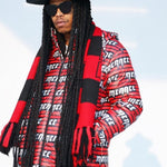 The Menace Printed Puffer Coat - Alien Cow