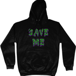 Save Me Neon Cotton Hoodie - Alien Cow