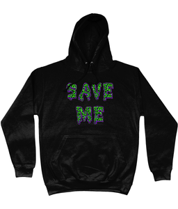 Save Me Neon Cotton Hoodie - Alien Cow