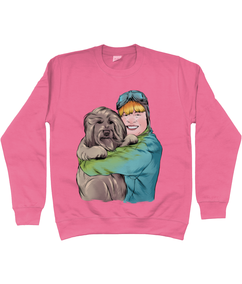 Aunt Mabel Cotton Sweatshirt - Alien Cow