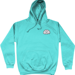 Head In The Clouds Embroidered Hoodie - Alien Cow