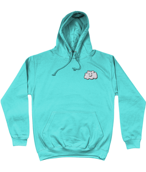 Head In The Clouds Embroidered Hoodie - Alien Cow