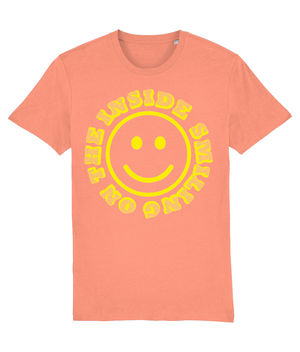 Smiling On The Inside Organic Cotton T-Shirt - Alien Cow