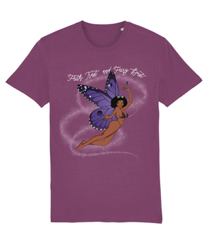 Faith,Trust and Fairy Dust Organic Cotton T-Shirt - Alien Cow