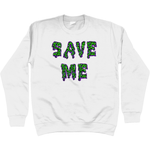 Save Me Neon Sweatshirt - Alien Cow