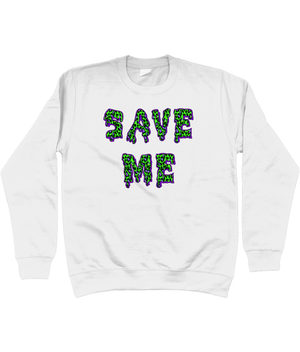 Save Me Neon Sweatshirt - Alien Cow