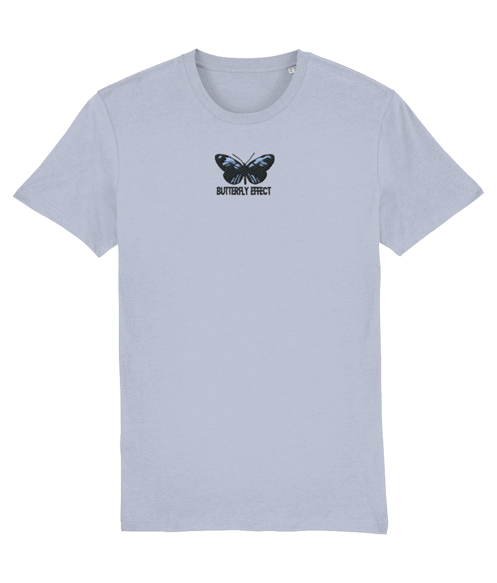 Butterfly Effect Embroidered Organic T-Shirt - Alien Cow