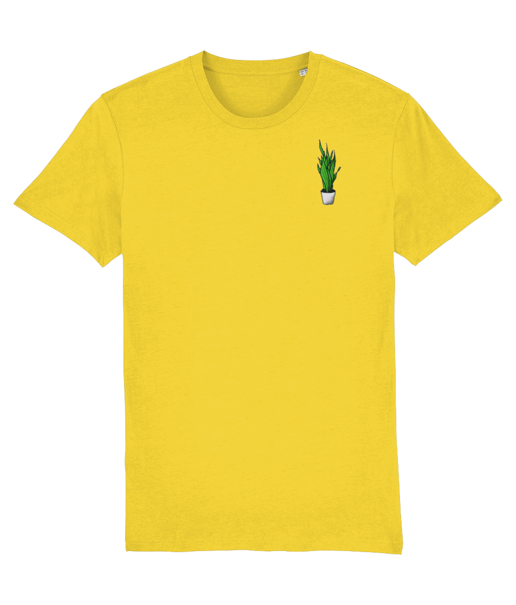 Dracaena Embroidered Organic Cotton Tee - Alien Cow