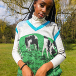 Grazing Cow Knitted Sweater Vest PRE-ORDER - Alien Cow