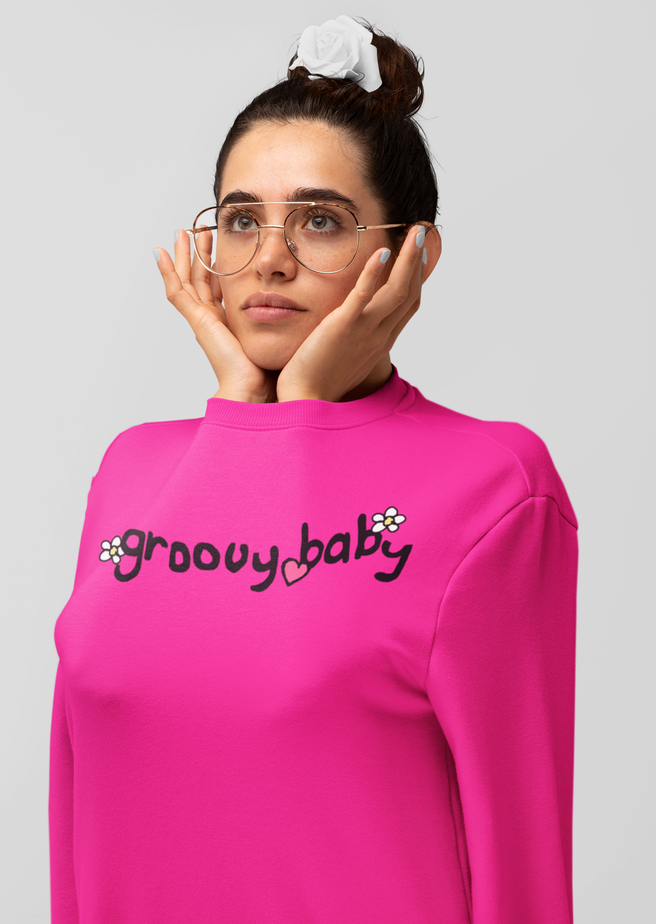 Groovy Baby Sweatshirt - Alien Cow