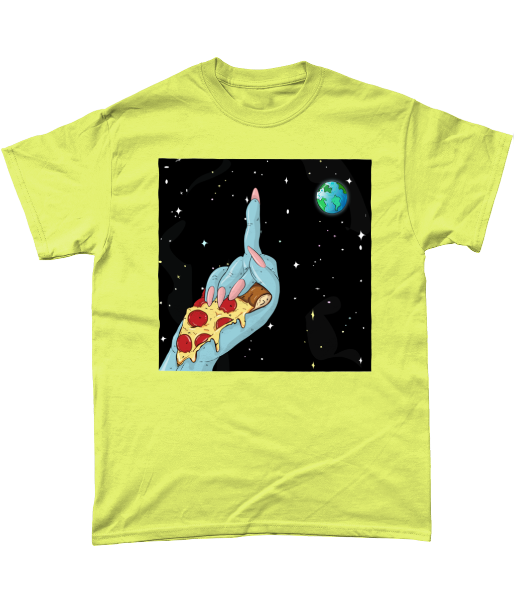 Pizza Over Everything T-Shirt - Alien Cow