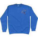 Scared Of Spiders Embroidered  Sweatshirt - Alien Cow