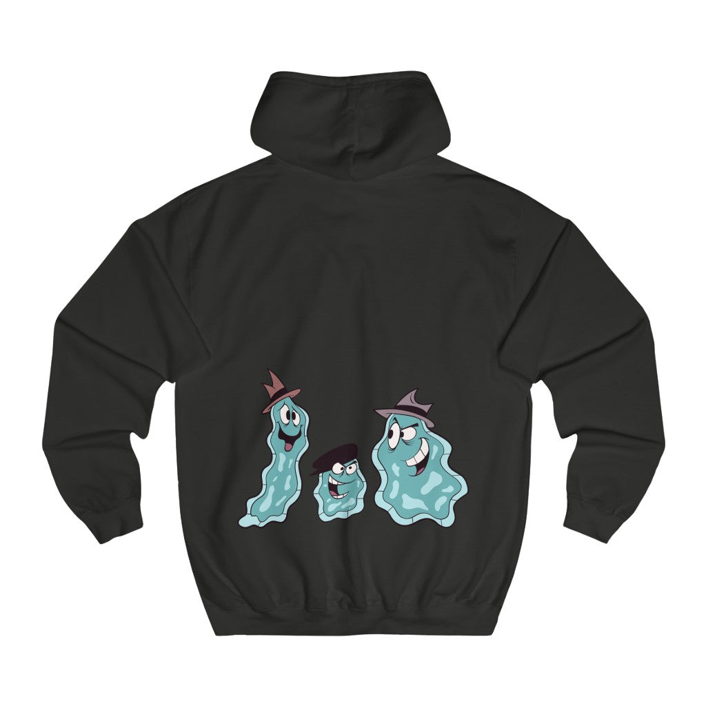 Spread Love Not Germs Cotton Hoodie - Alien Cow