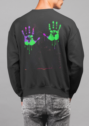 Save Me Neon Sweatshirt - Alien Cow