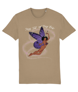 Faith,Trust and Fairy Dust Organic Cotton T-Shirt - Alien Cow