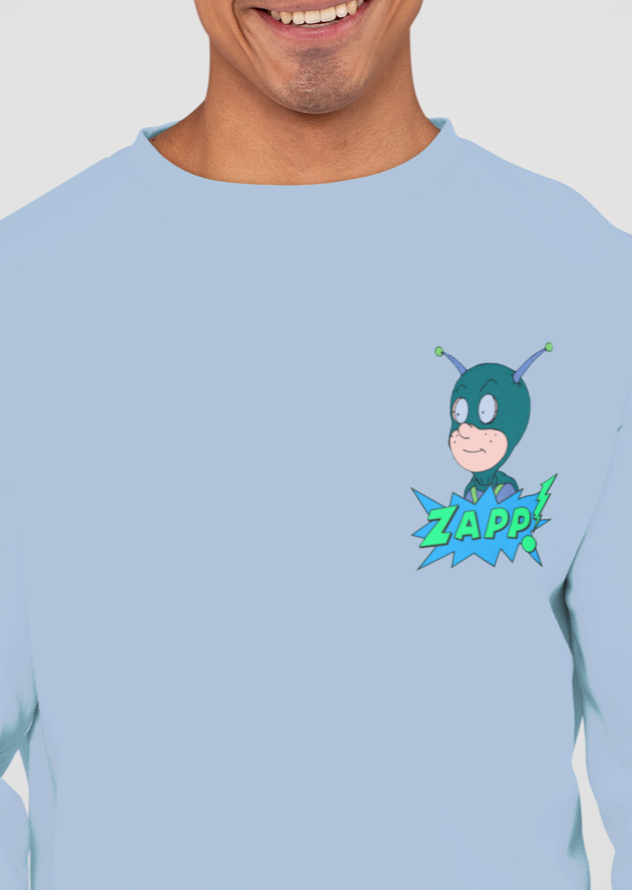 ZappMan Cotton Sweatshirt - Alien Cow