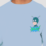 ZappMan Cotton Sweatshirt - Alien Cow