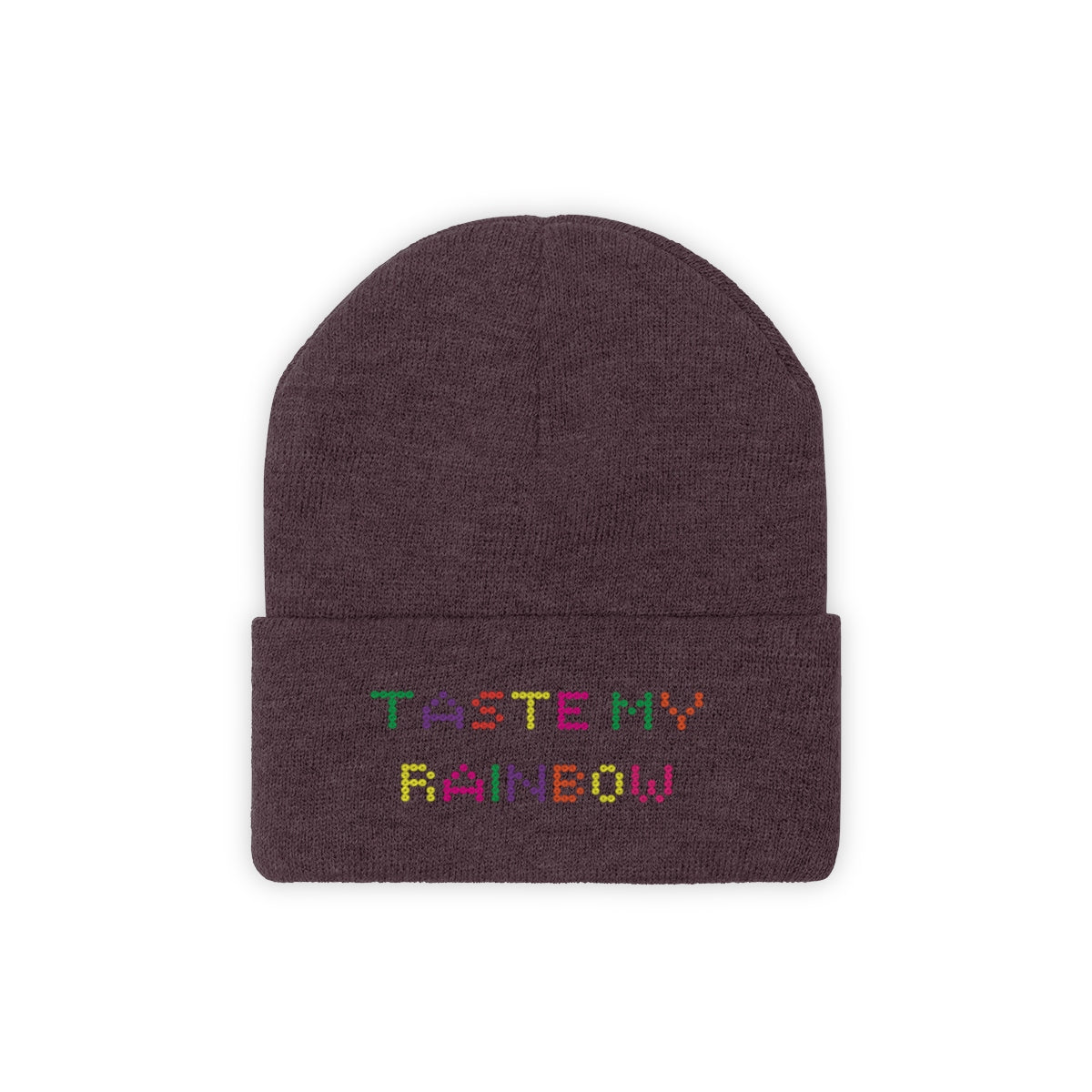 Taste My Rainbow Knit Beanie - Alien Cow