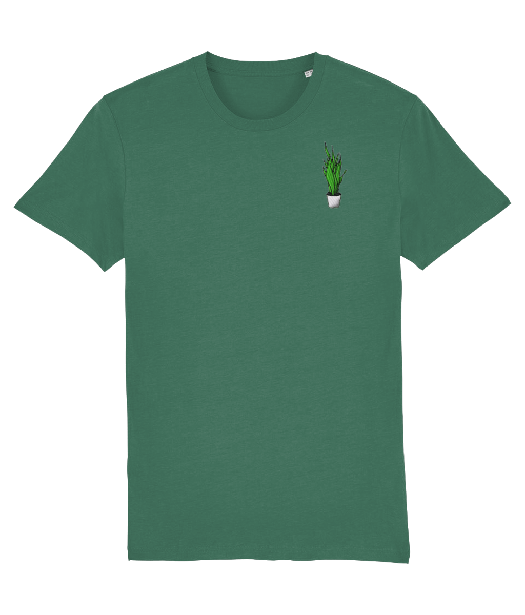 Dracaena Embroidered Organic Cotton Tee - Alien Cow