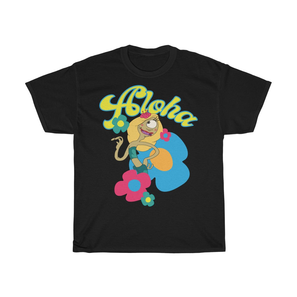 Aloha Cotton Tee - Alien Cow