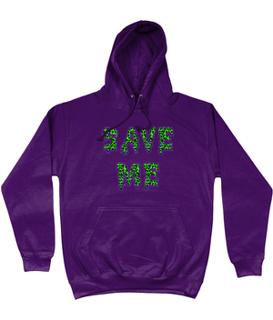 Save Me Neon Cotton Hoodie - Alien Cow