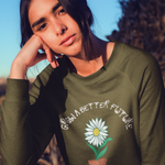 Grow A Better Future Cotton Sweatshirt - Alien Cow