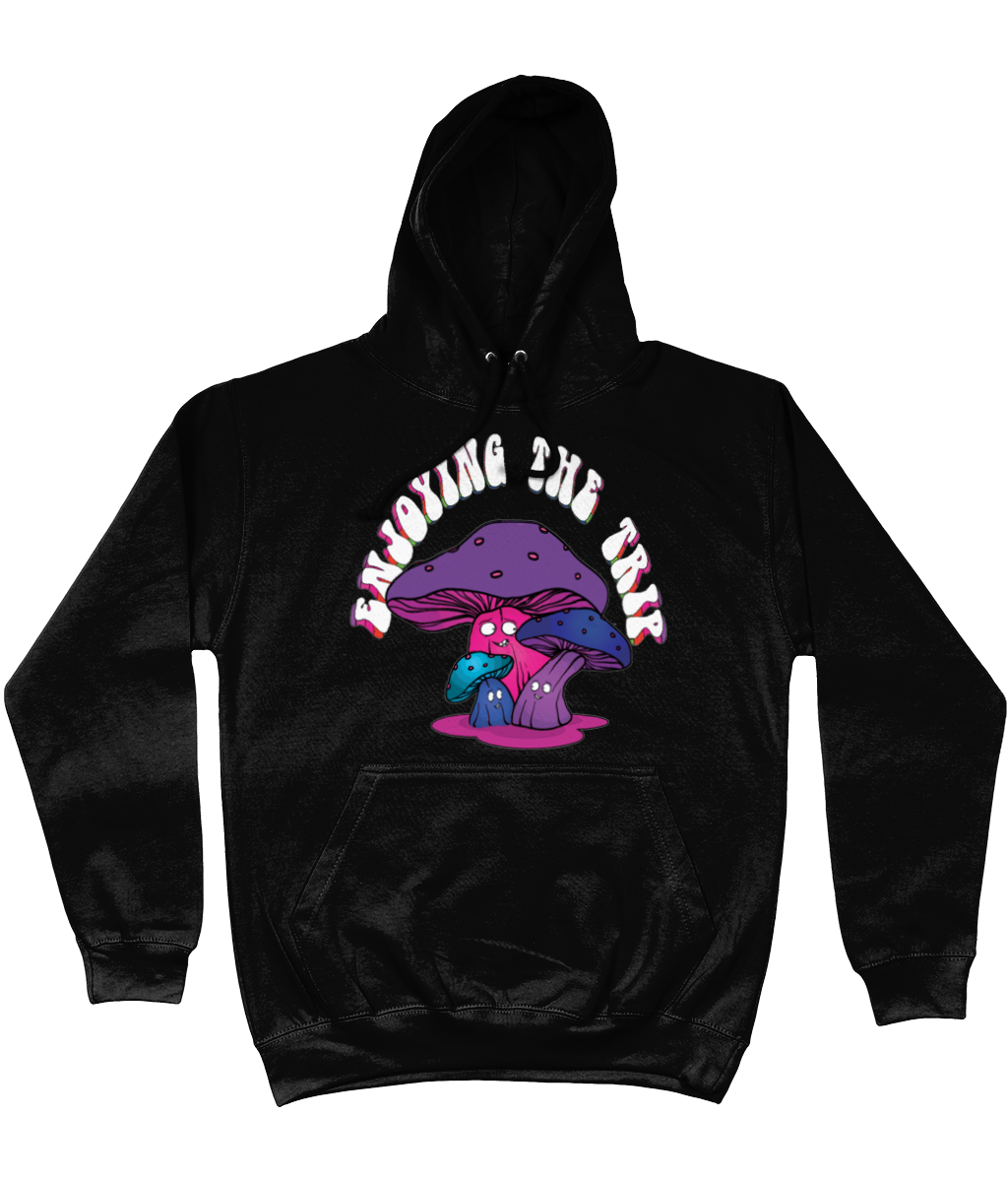 Enjoying The Trip Cotton Hoodie - Alien Cow