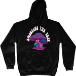 Enjoying The Trip Cotton Hoodie - Alien Cow