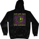 Overcome Fear Cotton College Hoodie - Alien Cow