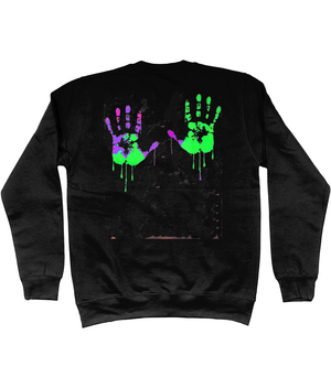 Save Me Neon Sweatshirt - Alien Cow