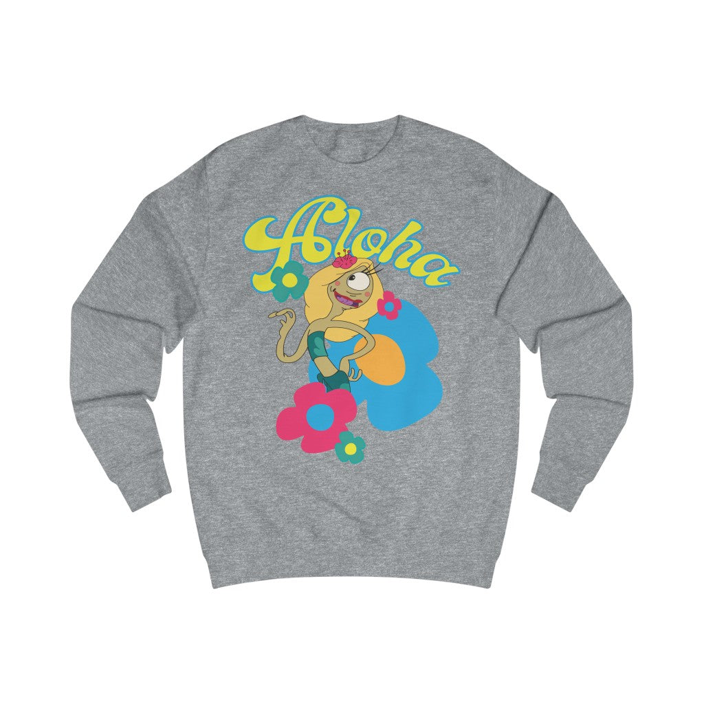 Aloha Cotton Sweatshirt - Alien Cow