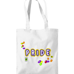 Pride Cotton Shoulder Tote Bag - Alien Cow