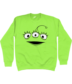 We Come In Peace Cotton Sweatshirt - Alien Cow