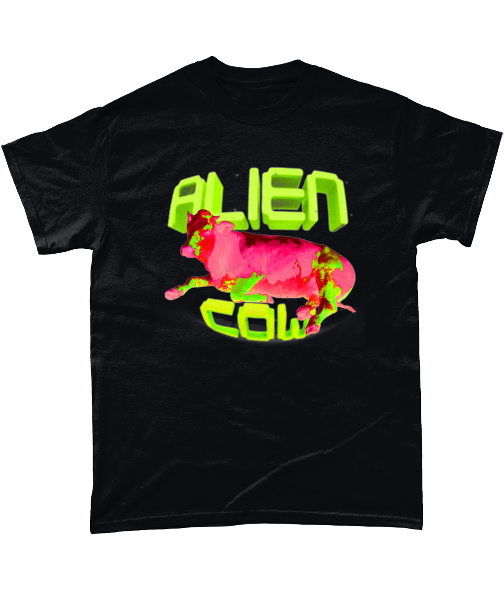 Alien Cow || Heavy Cotton T-Shirt - Alien Cow