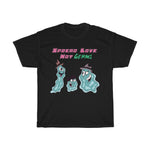 Spread Love Not Germs Cotton Tee - Alien Cow