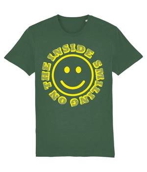 Smiling On The Inside Organic Cotton T-Shirt - Alien Cow