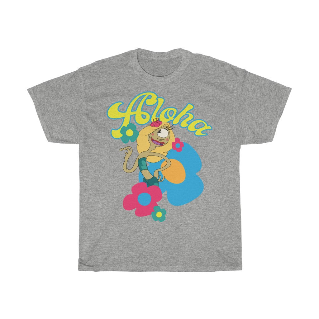 Aloha Cotton Tee - Alien Cow