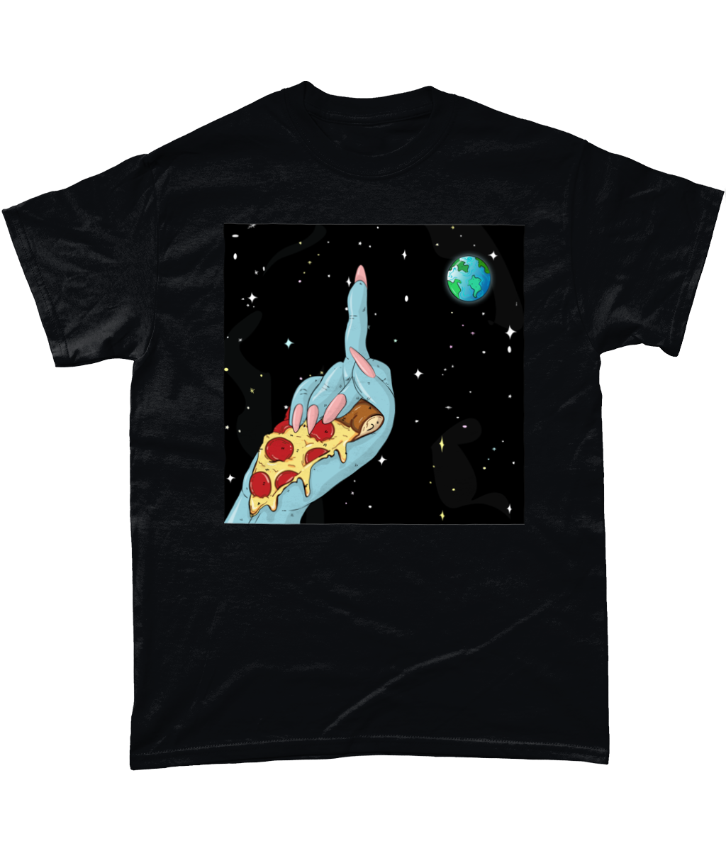 Pizza Over Everything T-Shirt - Alien Cow