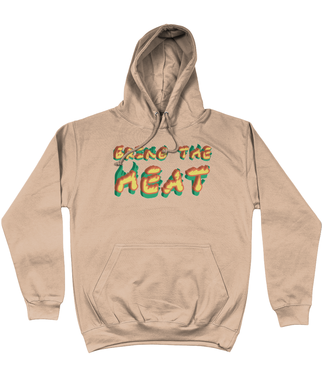 Bring The Heat Cotton College Hoodie - Alien Cow