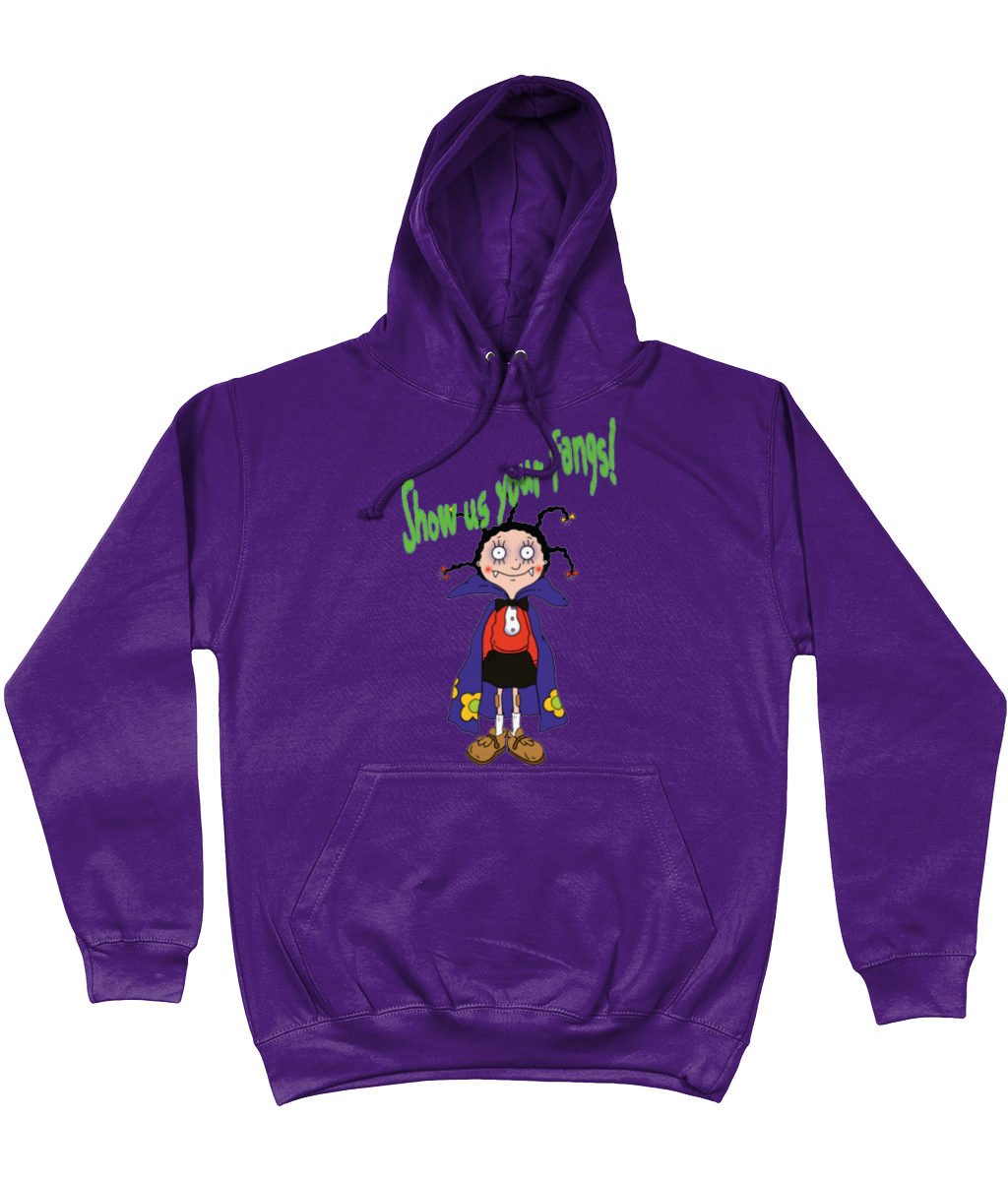 Show us your Fangs Cotton Hoodie - Alien Cow