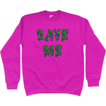 Save Me Neon Sweatshirt - Alien Cow