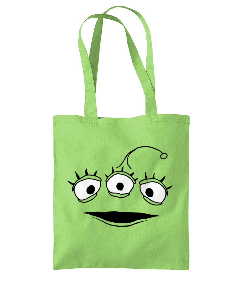 We Come In Peace Shoulder Tote Bag - Alien Cow