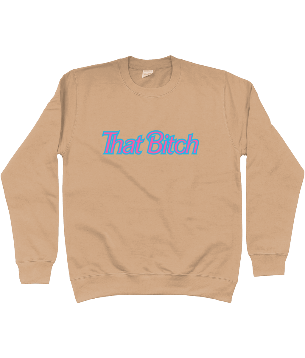 That Bitch Cotton Sweatshirt - Alien Cow