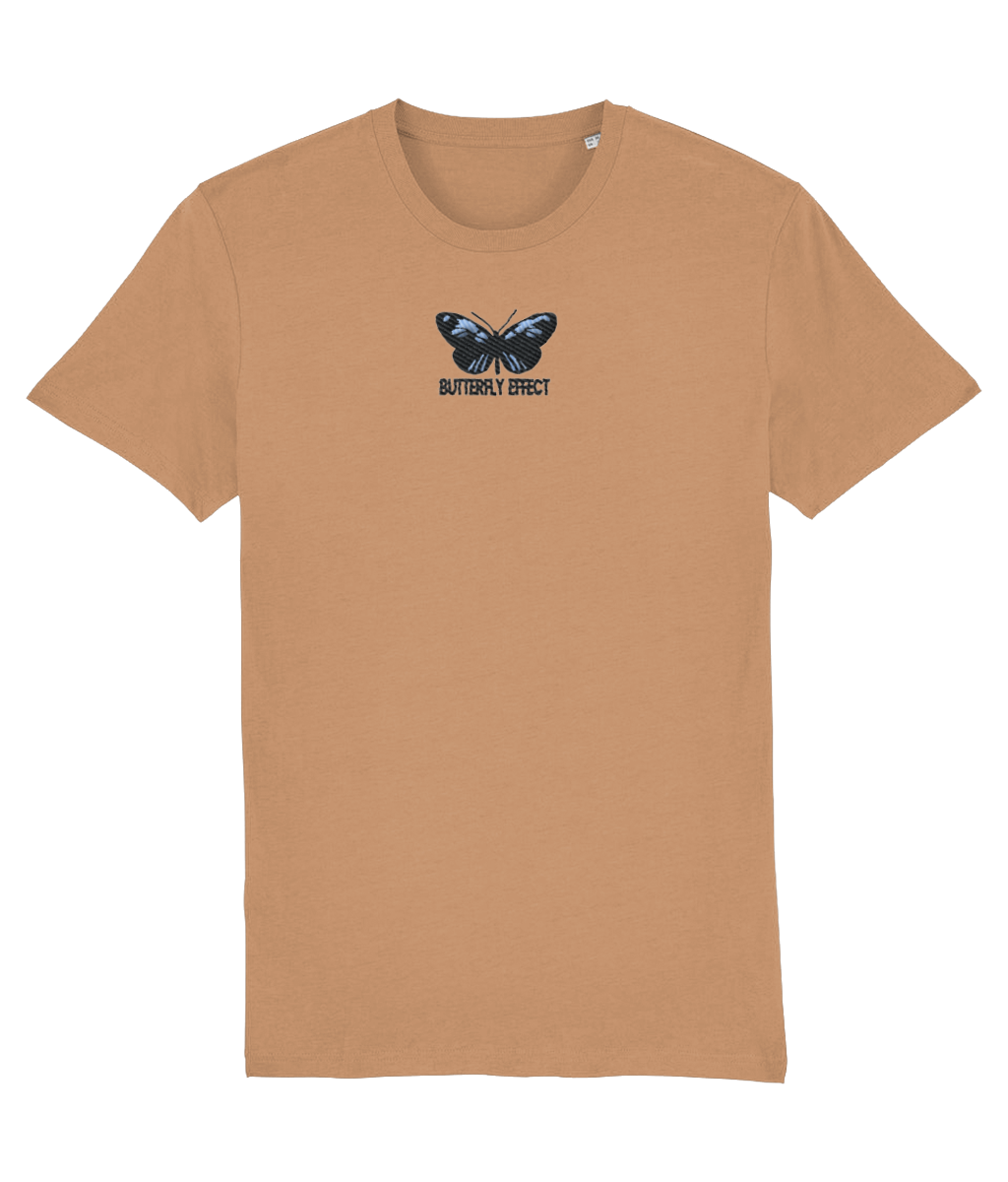 Butterfly Effect Embroidered Organic T-Shirt - Alien Cow