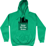 Keep Off The Grass Cotton Hoodie - Alien Cow