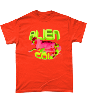 Alien Cow || Heavy Cotton T-Shirt - Alien Cow