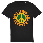 Love Peace and Harmony Organic Cotton Tee - Alien Cow