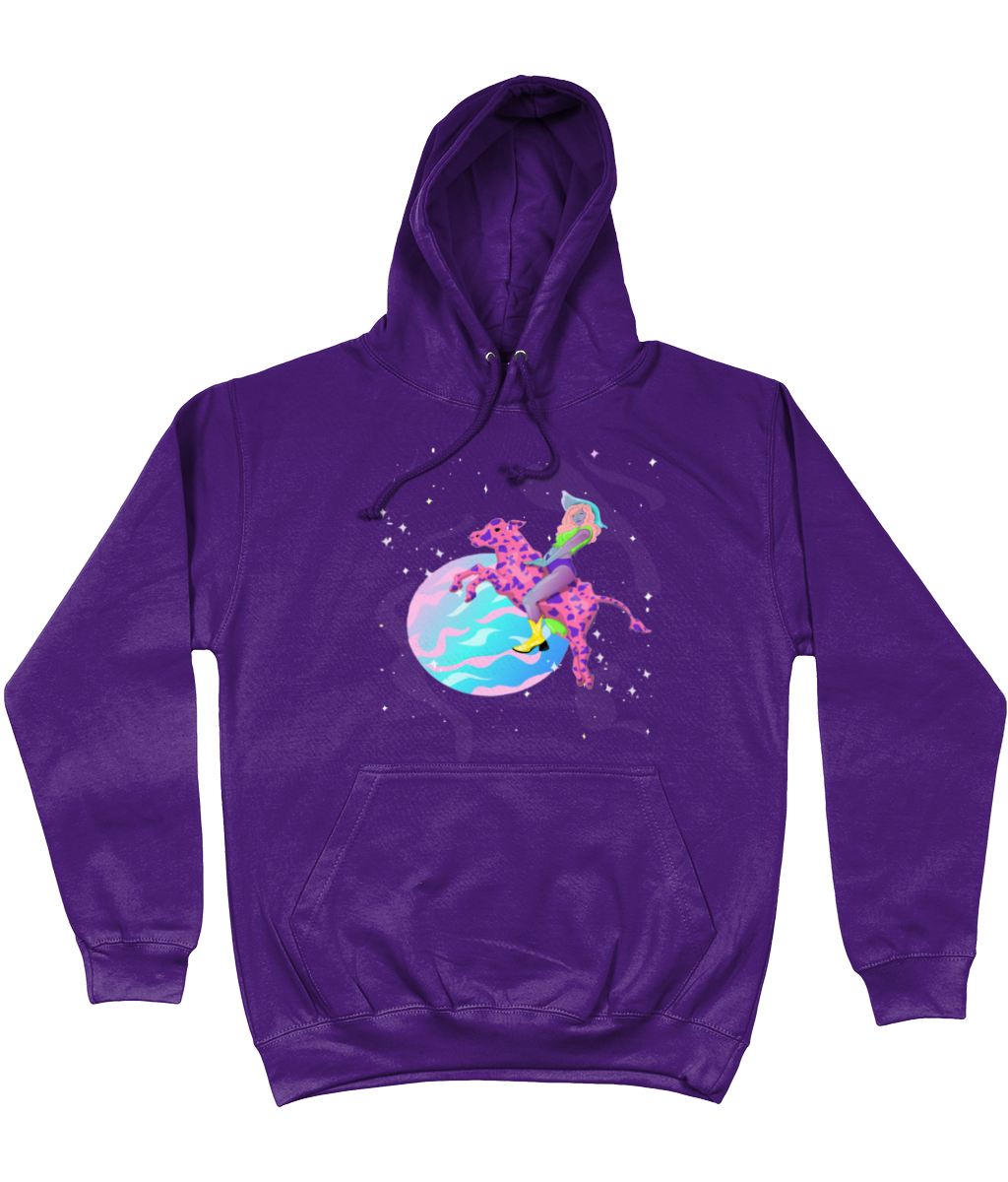 Over The Moon Hoodie - Alien Cow