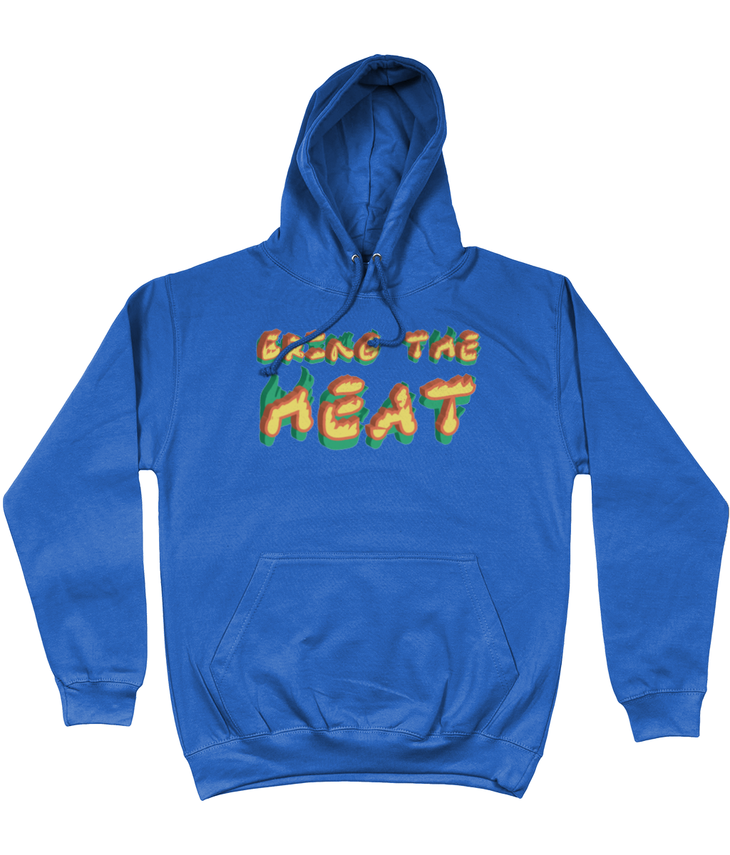 Bring The Heat Cotton College Hoodie - Alien Cow